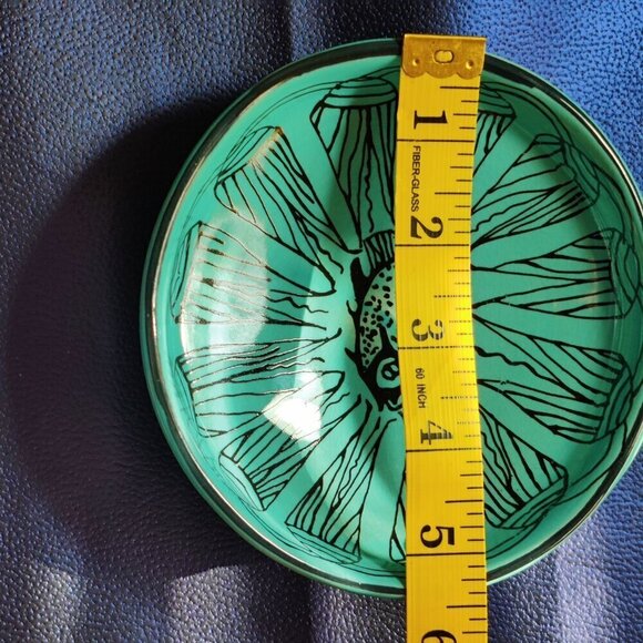 Fish Bowl from the British Museum, an Egyption reproduction in Turquoise Blue - Picture 6 of 7